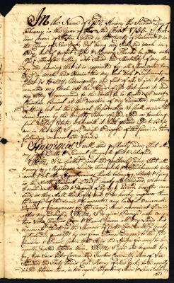 Probated will of Cornelius Corsen, 1755