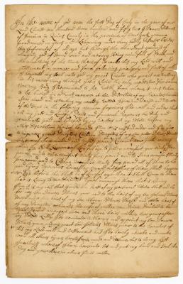 Probated will of Dourve Ditmas, 1755