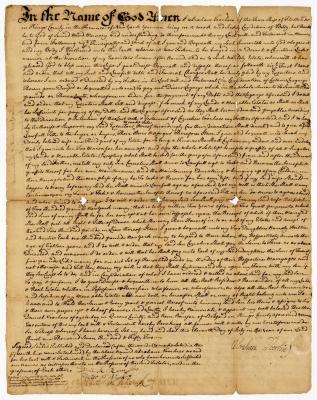 Probated will of Abraham Voorhies, 1754