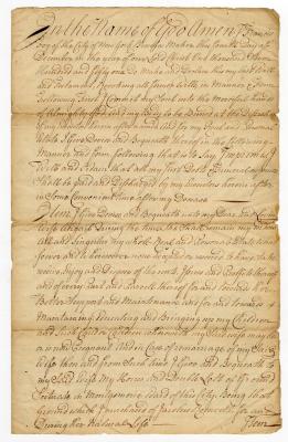 Probated will of Francis Foy, 1755