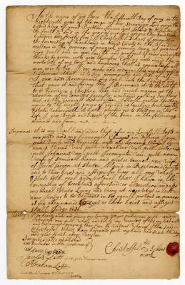 Probated will of Christoffel Schars, 1755