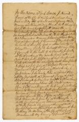 Probated will of Newell Harris, 1755