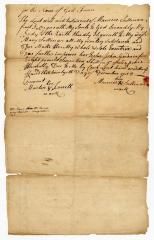 Probated will of Morris Sullevan, 1755