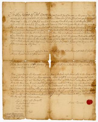 Probated will of Isaac Taveau, 1755