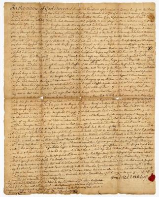 Probated will of Fredrick Van Leaw, 1755