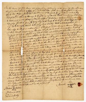 Probated will of Samuel Totten, 1755