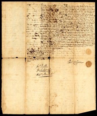 Probated will of Thomas Colgan, 1756