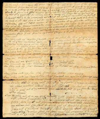 Probated will of George Everit, 1756