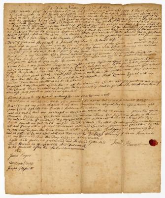 Probated will of David Haines, 1756