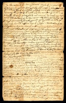Probated will of Samuel Higbie, 1756