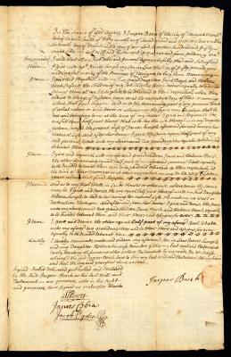 Probated will of Jaspar Bosch, 1756