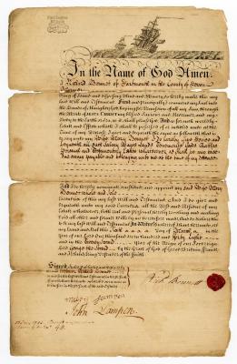 Probated will of Richard Bennet, 1756