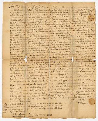 Probated will of Teunis Bergen, 1756