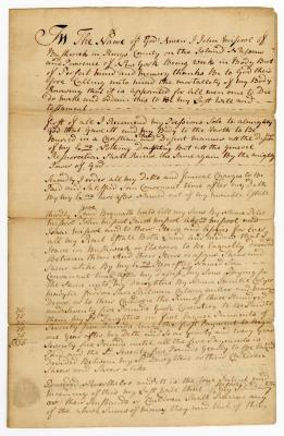 Probated will of John Miserol, 1756