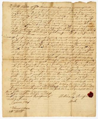 Probated will of Mathew Johnson, 1756