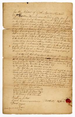 Probated will of Thomas Rogers, 1756