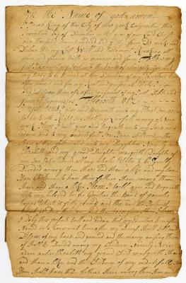 Probated will of Jacob King, 1755-1756