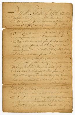 Probated will of Philip Minthorn, 1756