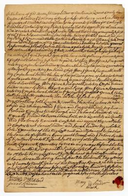 Probated will of Mary Scudder, 1756