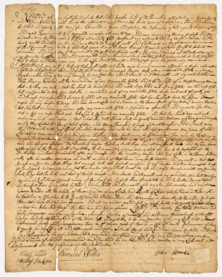 Probated will of John Weeks, 1757