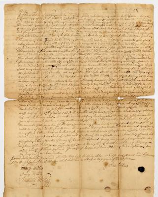 Probated will of John Titus, 1757