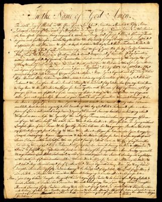 Probated will of Samuel Searing, 1757