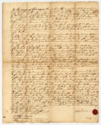Probated will of Stephen Remsen, 1757