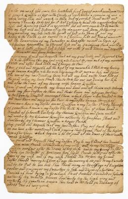 Probated will of Joseph Kniffon, 1757