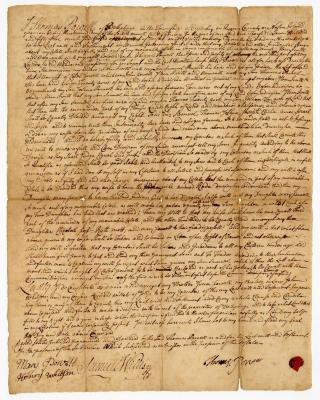 Probated will of Thomas Powell, 1757