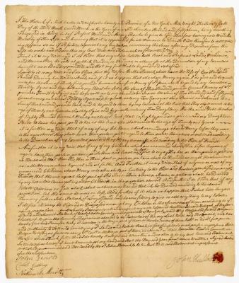 Probated will of John Hallock, 1757