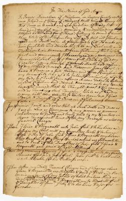 Probated will of James Danielson, 1757
