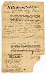 Probated will of James Carter, 1757