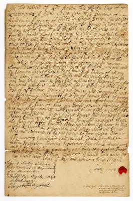 Probated will of John Jones, 1757
