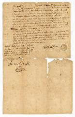 Probated will of Joseph Latham, 1757