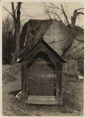 Grave marker for John Brown and Twelve of his followers