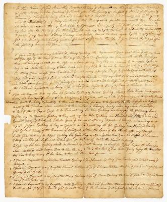 Probated will of John Conkling, 1757