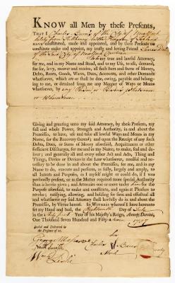 Probated will of Charles Burns, 1757