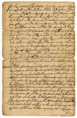 Probated will of John Amerman, 1758