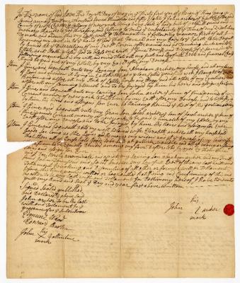 Probated will of John Archer, 1758