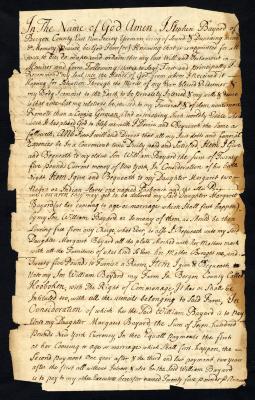 Probated will of Stephen Bayard, 1757