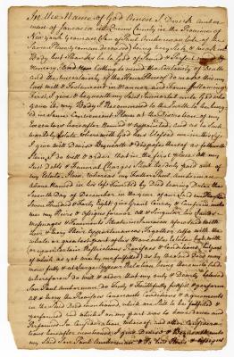 Probated will of Derick Amberman, 1758