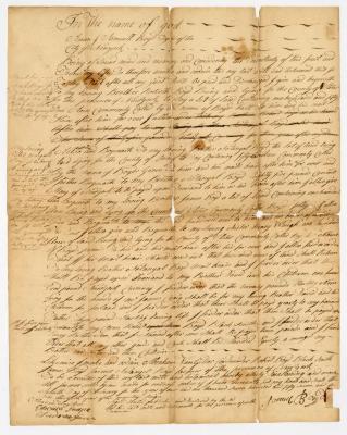 Probated will of Samuel Boyd, 1757