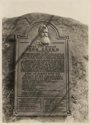 Original John Brown grave stone