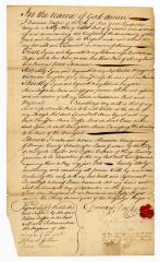 Probated will of Duncan Duffie, 1758