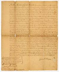 Probated will of Garet Benson, 1758