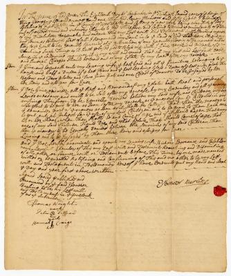 Probated will of Ebenezer Burling, 1758
