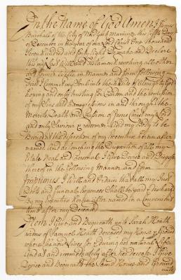 Probated will of James Burchall, 1758