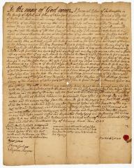 Probated will of Jeremiah Culver, 1758