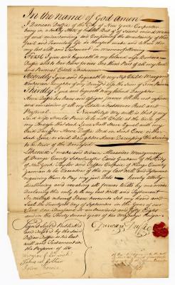 Probated will of Duncan Duffie, 1758