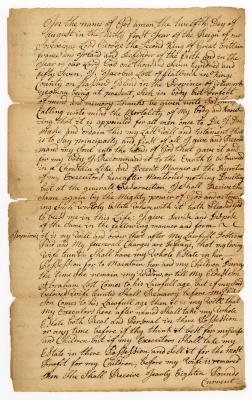 Probated will of Jacobus Lott, 1758